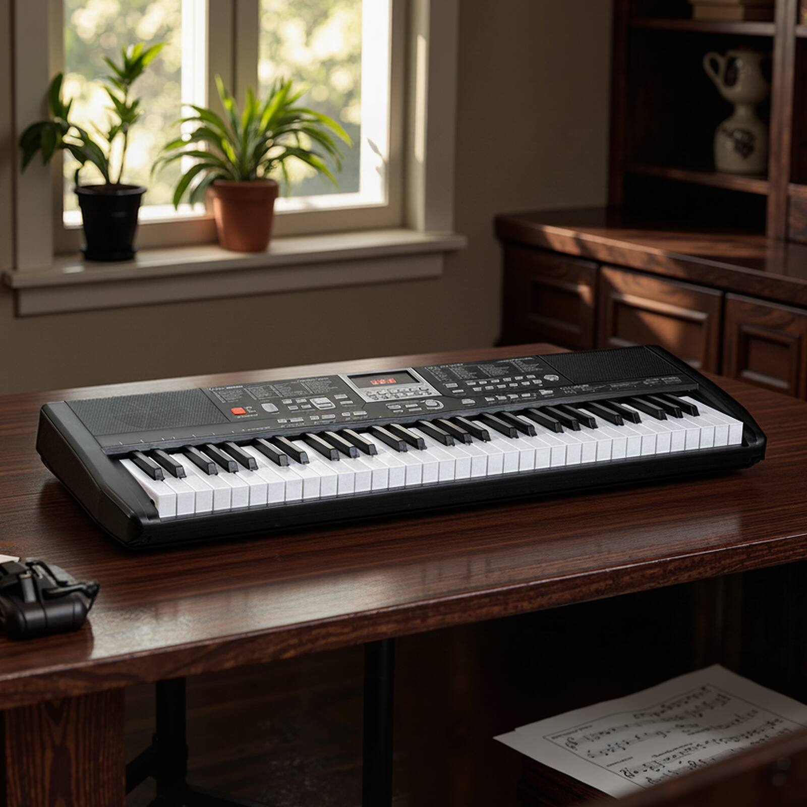 Alt View 3. Gymax - Gymax 61 Keys Beginners Piano Keyboard Electric Keyboard Kit w/ Adjustable Stand - Black.