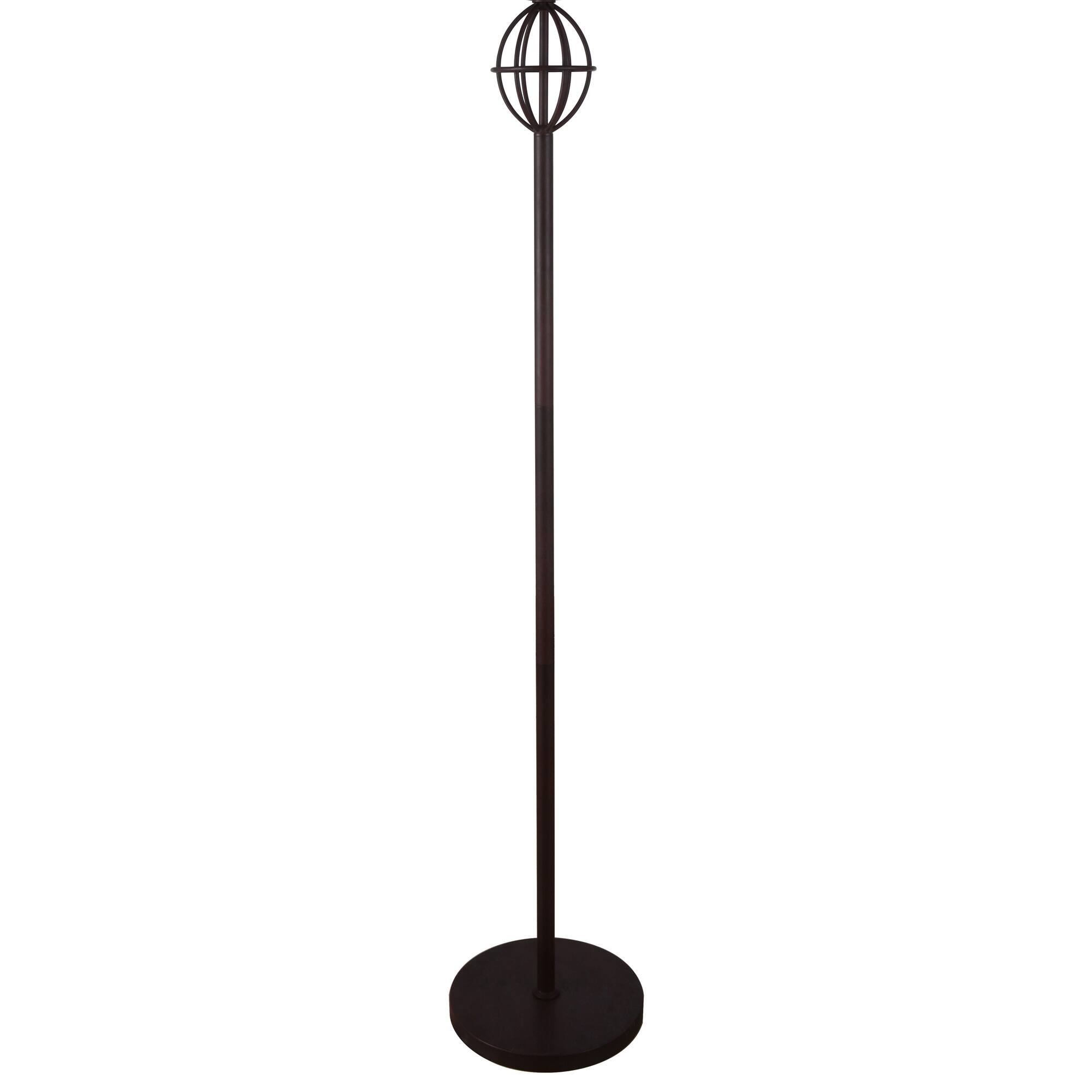 Alt View 1. CWI Lighting - Campechia 3 Light Floor Lamp With Brown Finish - Brown.