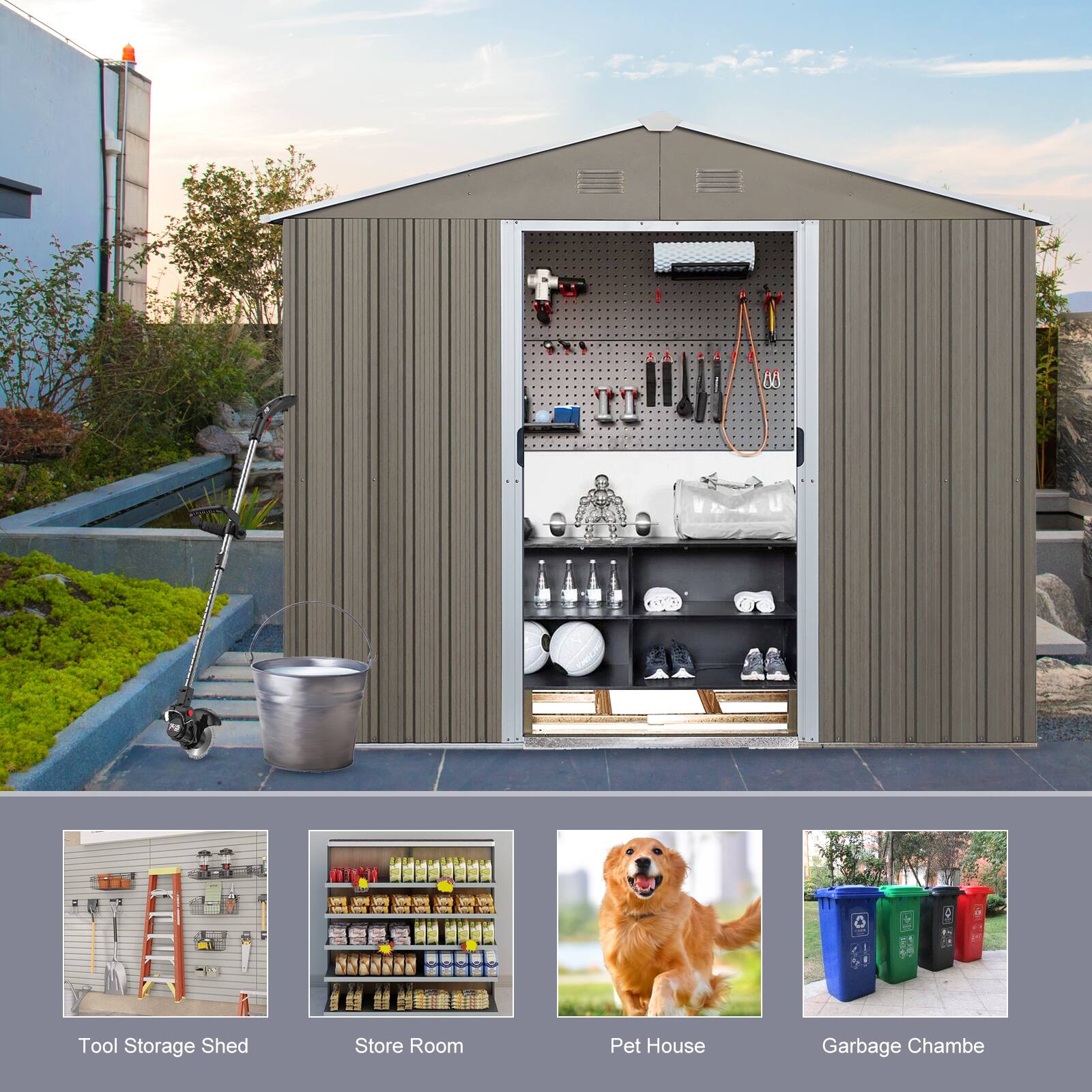 Tool Storage Shed  
Store Room  
Pet House  
Garbage Chamber