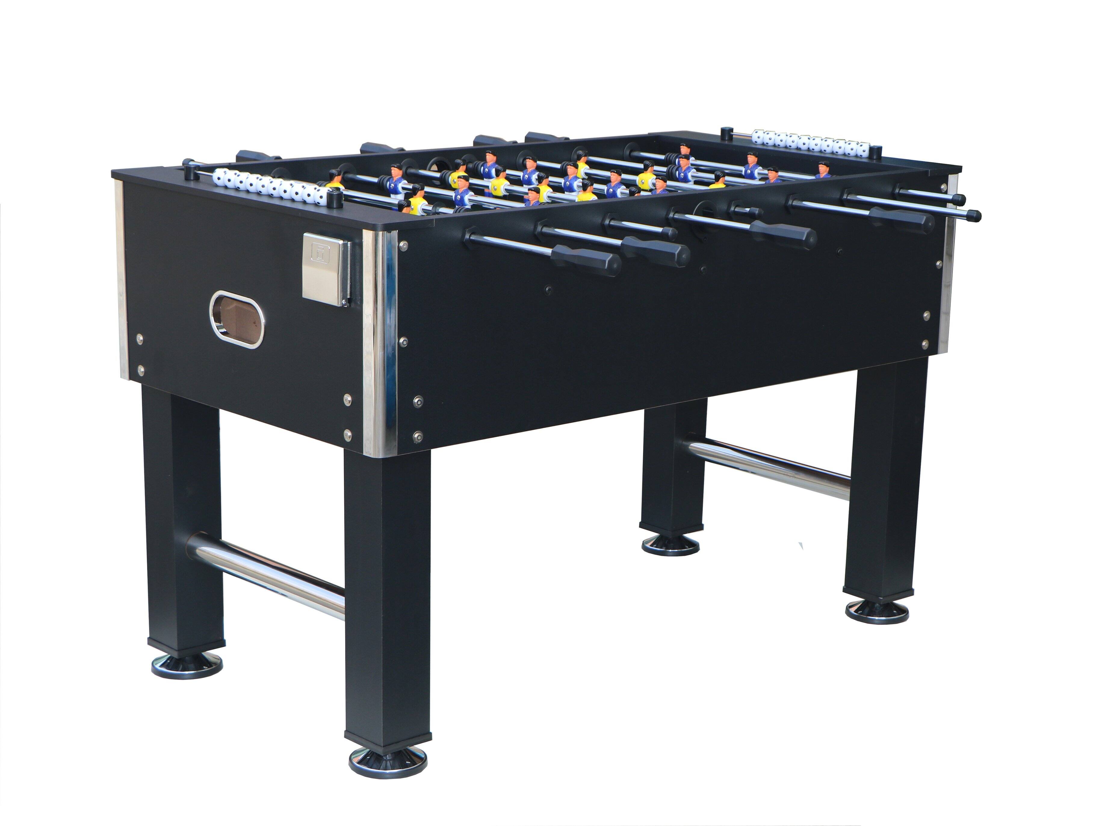 Left. ELEMENT ACE - 54 Inch Foosball Table for Family Game Room - Arcade Style Soccer Table for Adults and Kids - Black.