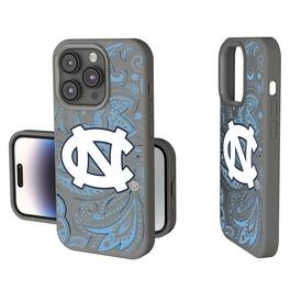 Keyscaper - NCAA - North Carolina Tar Heels Paisley iPhone Soft Touch Case - 14 - Gray