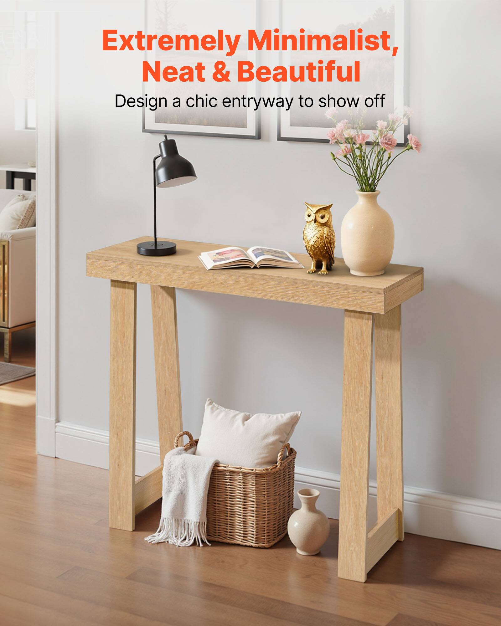 Extremely Minimalist, Neat & Beautiful  
Design a chic entryway to show off