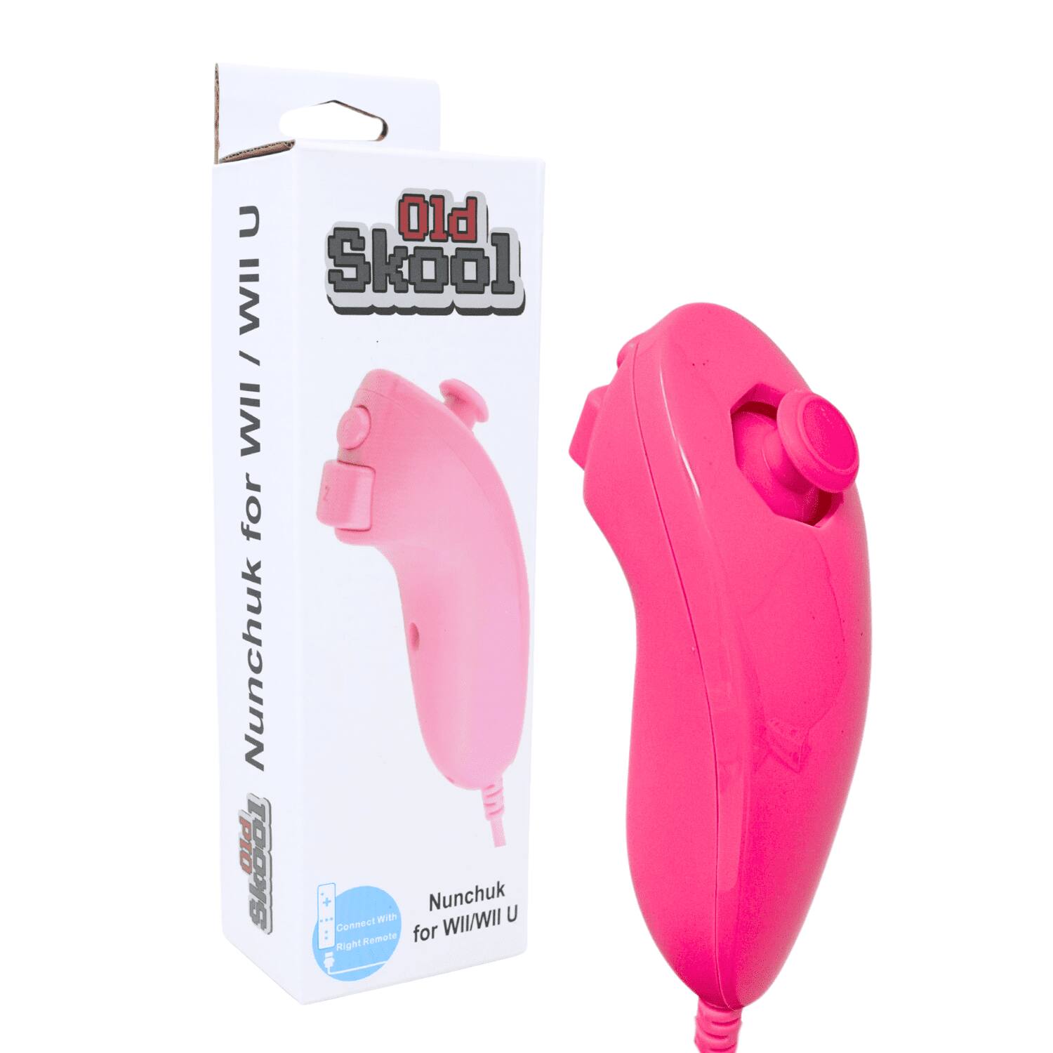 Old Skool! Nunchuk for Wii/Wii U Connect for Right Remote