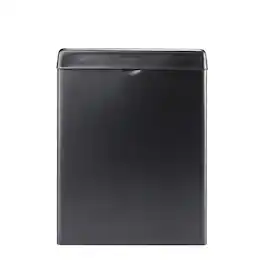 Alpine Industries - Stainless Steel Wall-Mounted Sanitary Napkin Receptacle Trash Can - Black
