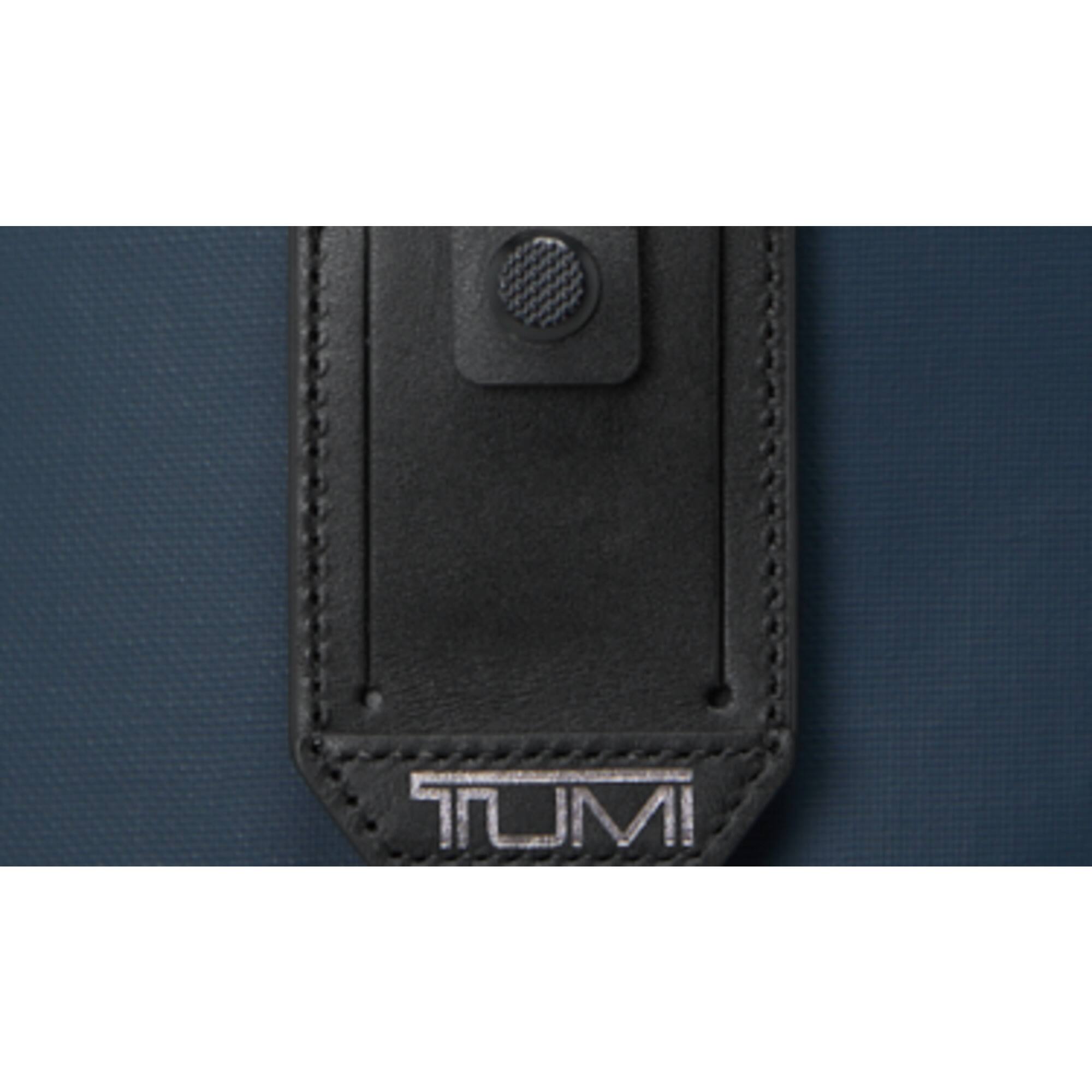 Back. TUMI - Alpha Bravo Navigation Backpack - Navy Coated Canvas.