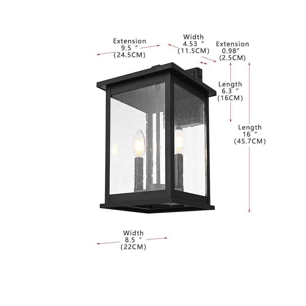 Elegant Lighting - Ringgold 8.5 Inch Outdoor Wall Sconce In - Black price history on PriceWatchPro