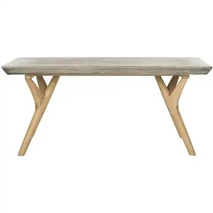 Front. Safavieh - Pacey Indoor/Outdoor Modern Concrete 16.54-Inch H Coffee Table - Gray.