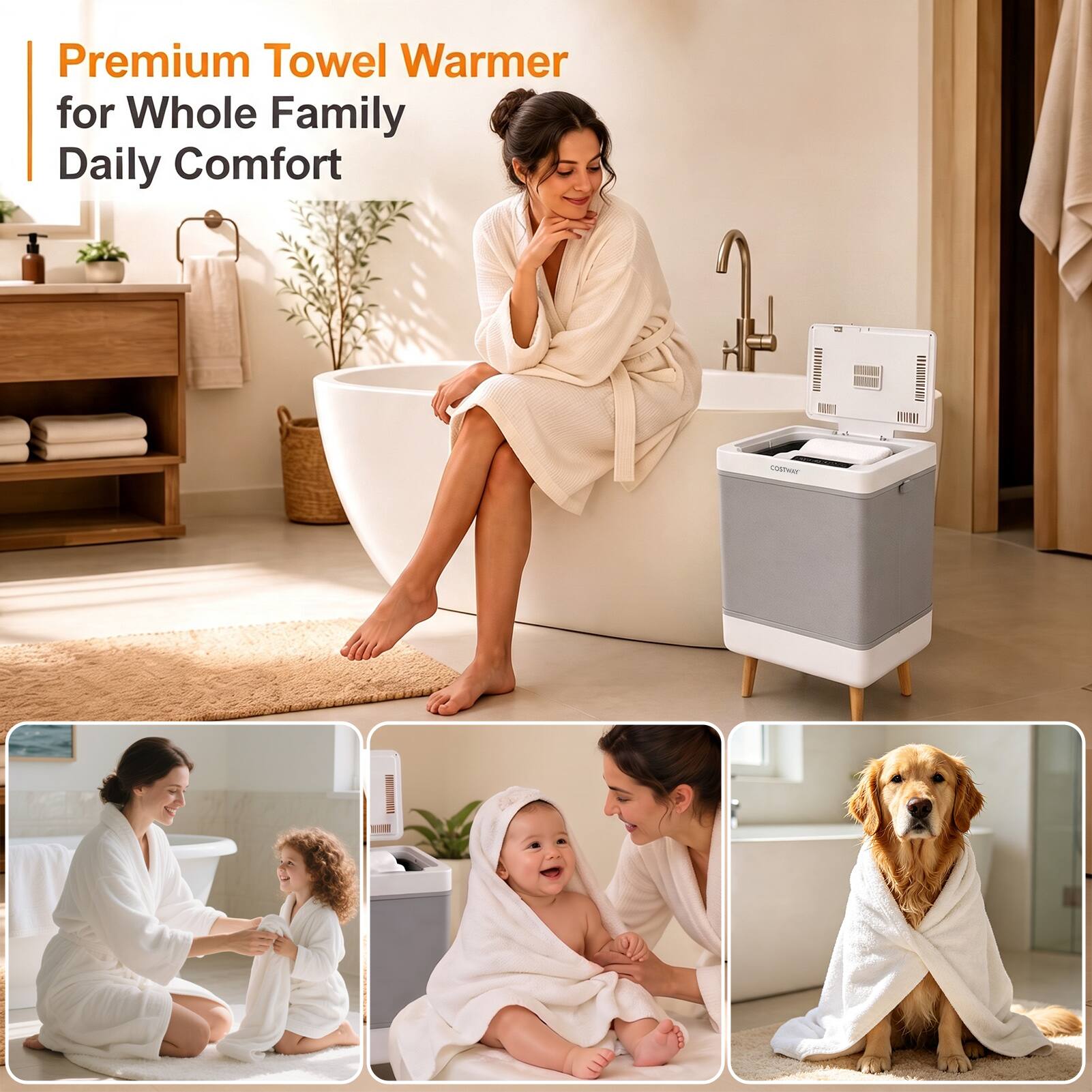 Premium Towel Warmer for Whole Family Daily Comfort