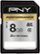 Front Zoom. PNY - 8GB SDHC Class 6 Memory Card.