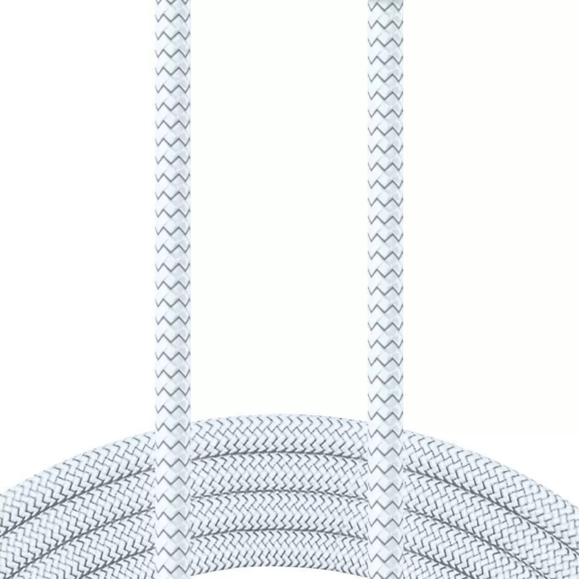 Alt View 3. Xyst - Charge and Sync USB to Micro USB Braided Cable 10Ft - White.