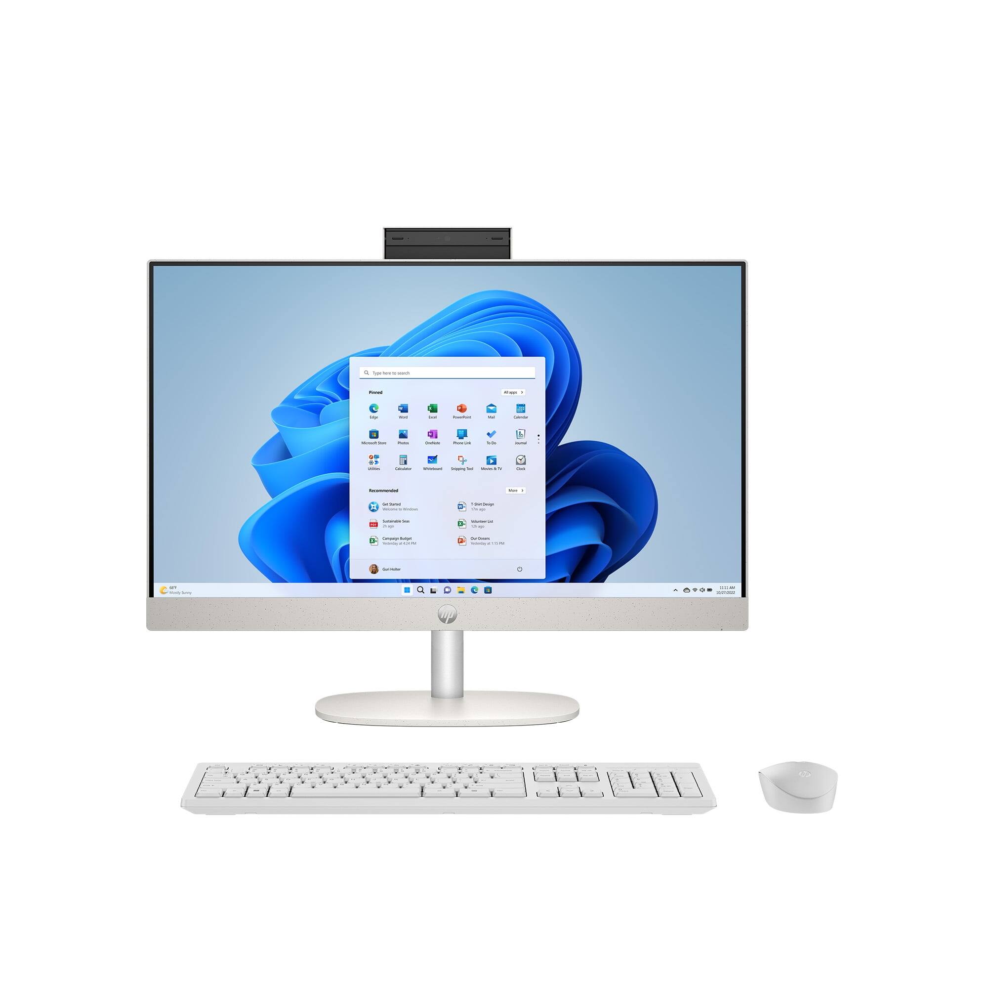 HP Refurbished Excellent 24 CR00 All in One Desktop, 23.8