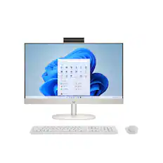 Front. HP - HP All-in-One Desktop PC 24-CR0013W - 23.8" FHD Touch LED, Intel Core i3-N300, 8GB DDR4, 256GB SSD, Intel UHD Graphics.