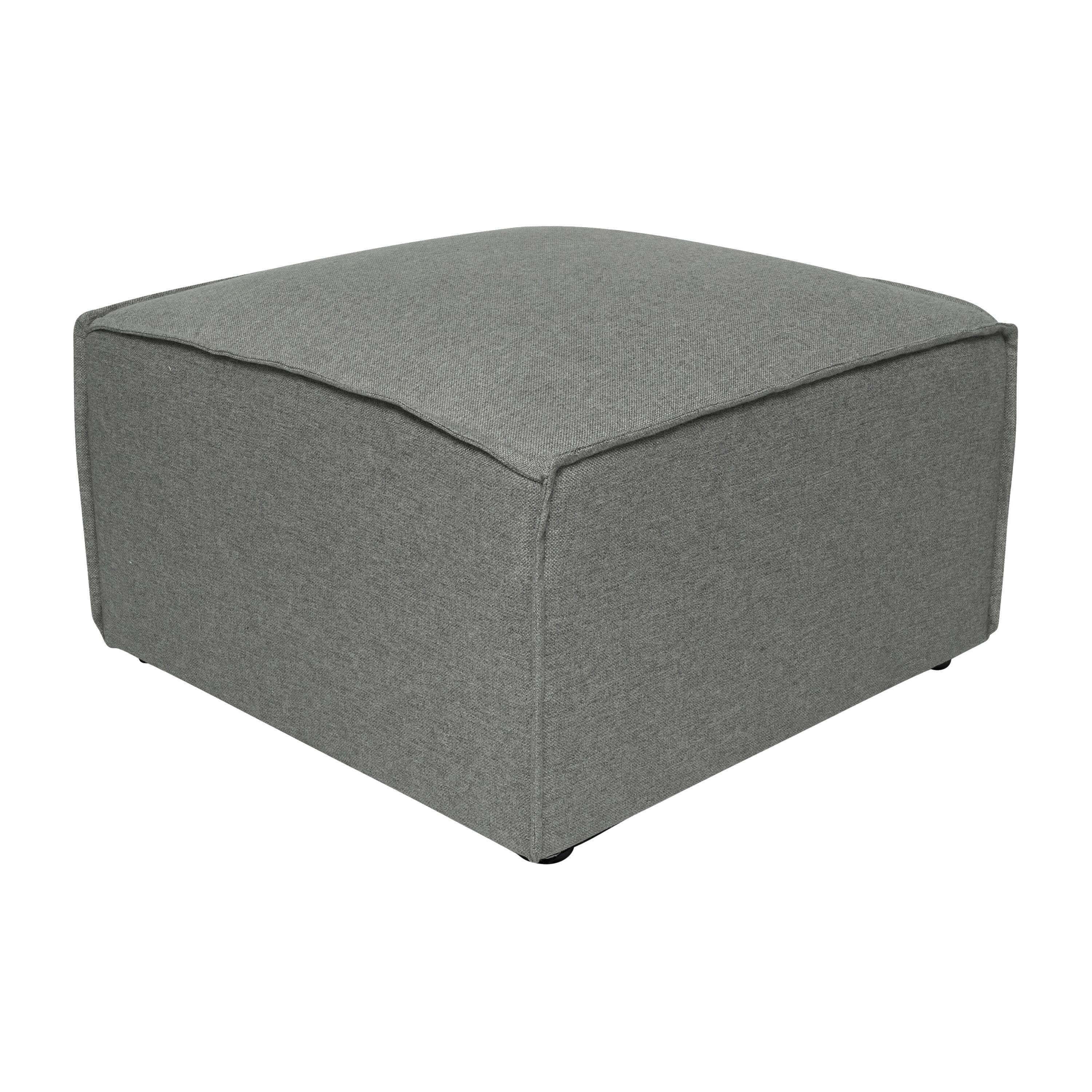 Alt View 1. Emma + Oliver - Farmount Modular Ottoman Footrest - Dark Gray.