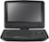 Front Zoom. 9" Portable DVD Player - Black.