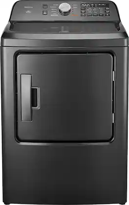 Insignia™ - 7 Cu. Ft. Gas Dryer with Sensor Dry - Metallic Gray