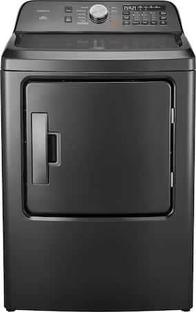 Insignia™ - 7 Cu. Ft. Gas Dryer with Sensor Dry - Metallic Gray