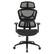 Front. OSP Home Furnishings - Mesh Back with Headrest and Adjustable Arms on Nylon Base - Black.