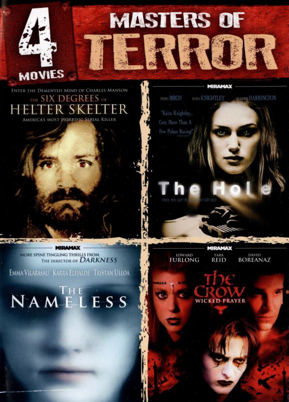  Masters of Terror: 4 Movies - The Six Degrees of Helter Skelter/The Hole/The Nameless/Crow: Wicked [DVD]