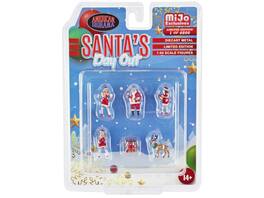 "Santa's Day Out" 6 piece Diecast Set Limited Edition to 4800 pieces Worldwide 1/64 Scale Models by American Diorama - Multi