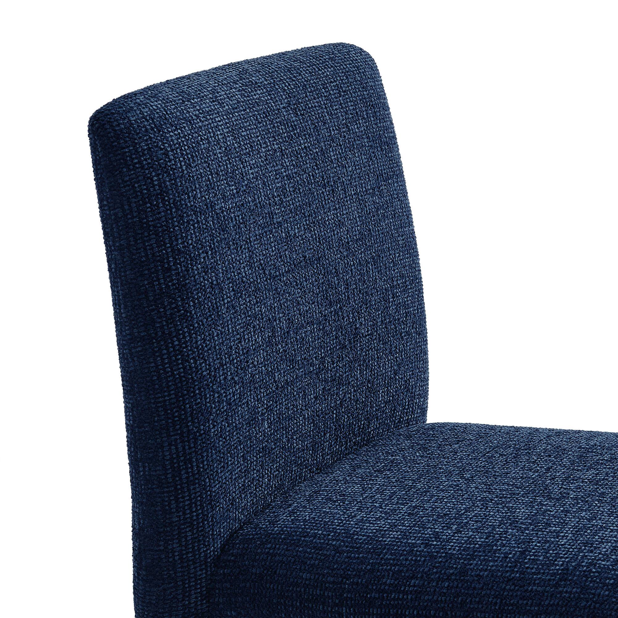 Alt View 4. Modway - Rhodes Fabric Upholstered Dining Chair by Modway - Blue.