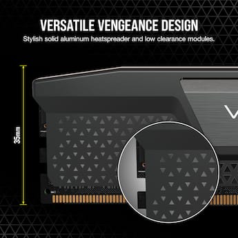 CORSAIR VENGEANCE 64GB (2x32GB) DDR5 5200MHz C40 UDIMM Desktop CORSAIR VENGEANCE 64GB (2x32GB) DDR5 5200MHz C40 UDIMM Desktop