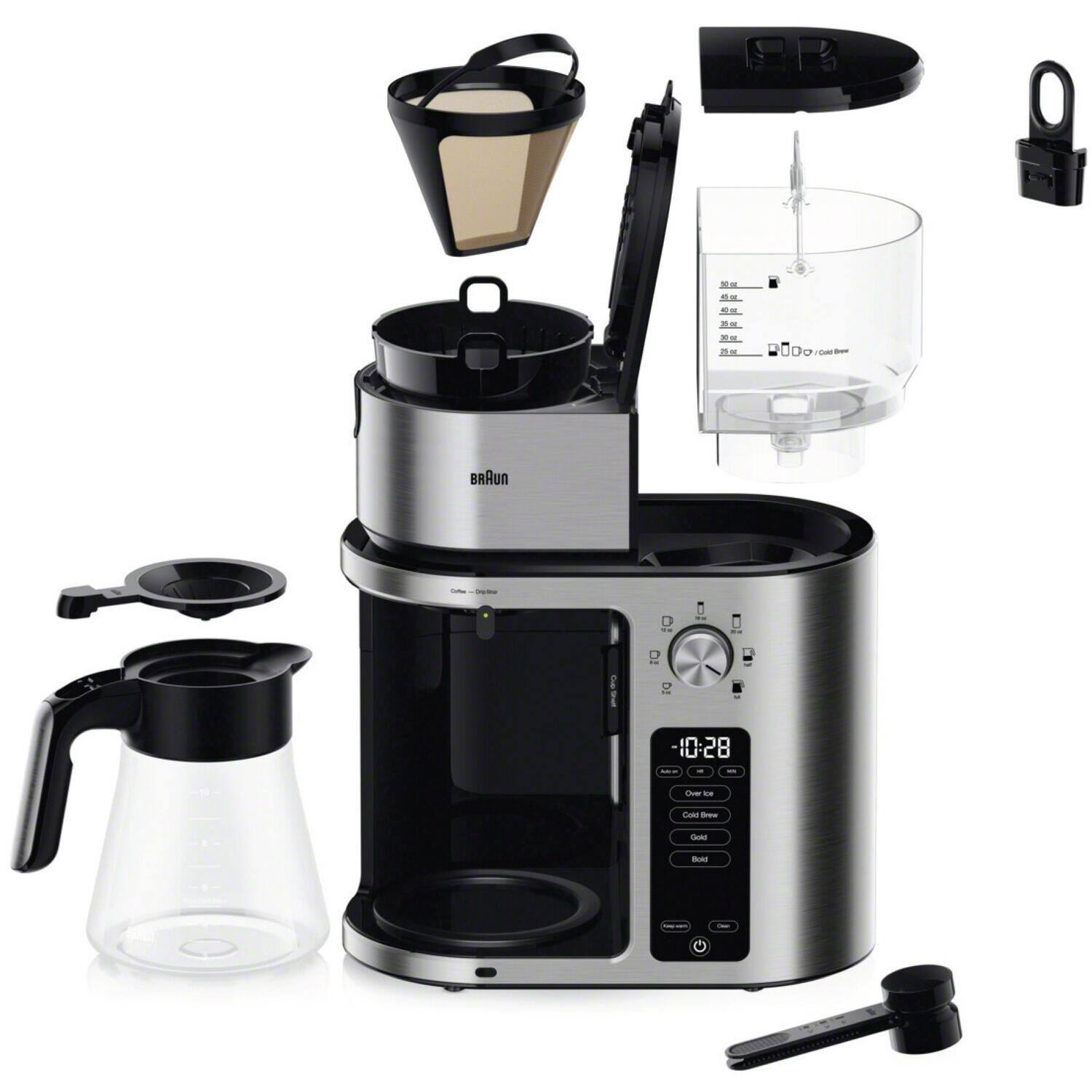Nespresso MultiServe KF9270 Drip Coffee Maker Stainless Steel