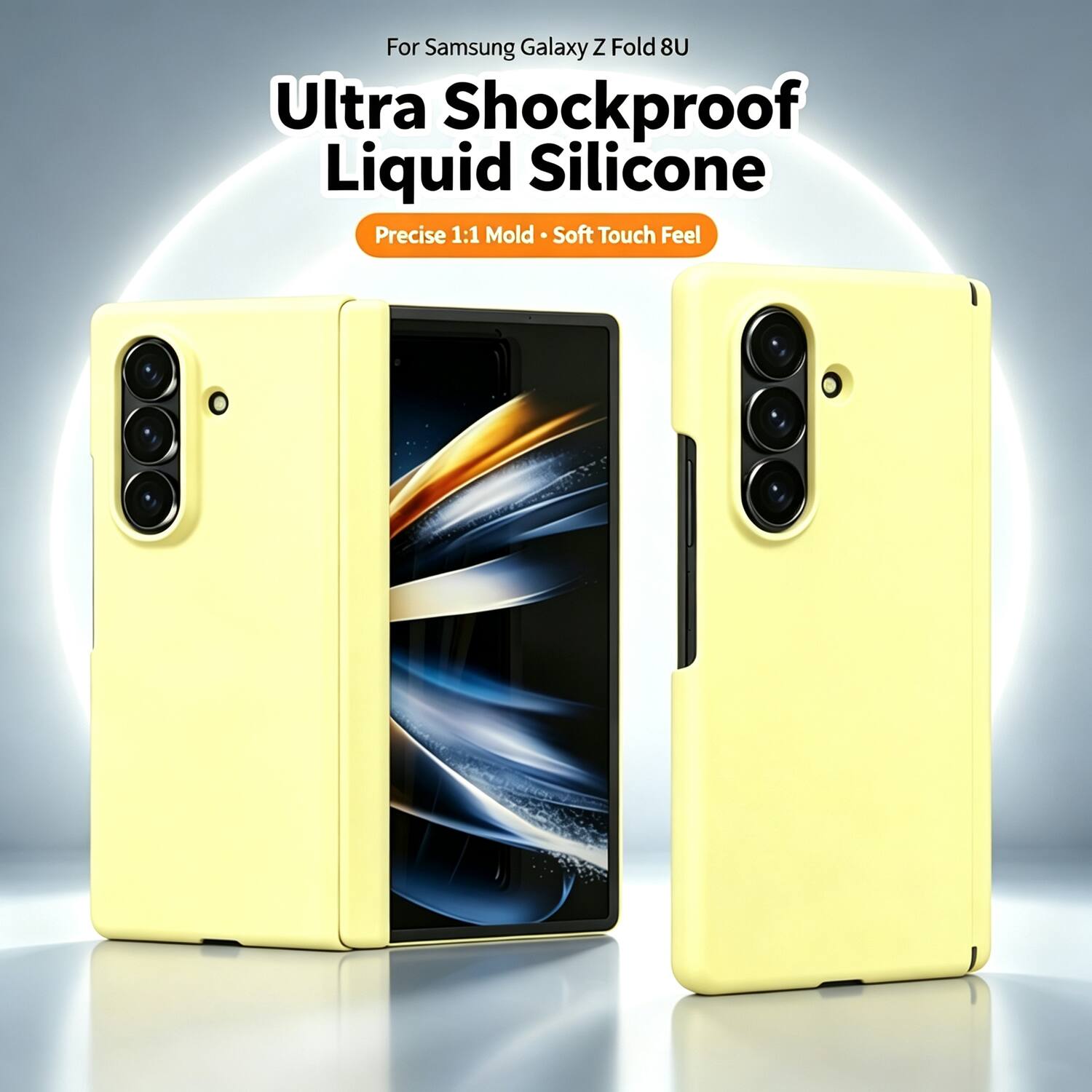For Samsung Galaxy Z Fold 8U  
Ultra Shockproof Liquid Silicone  
Precise 1:1 Mold - Soft Touch Feel