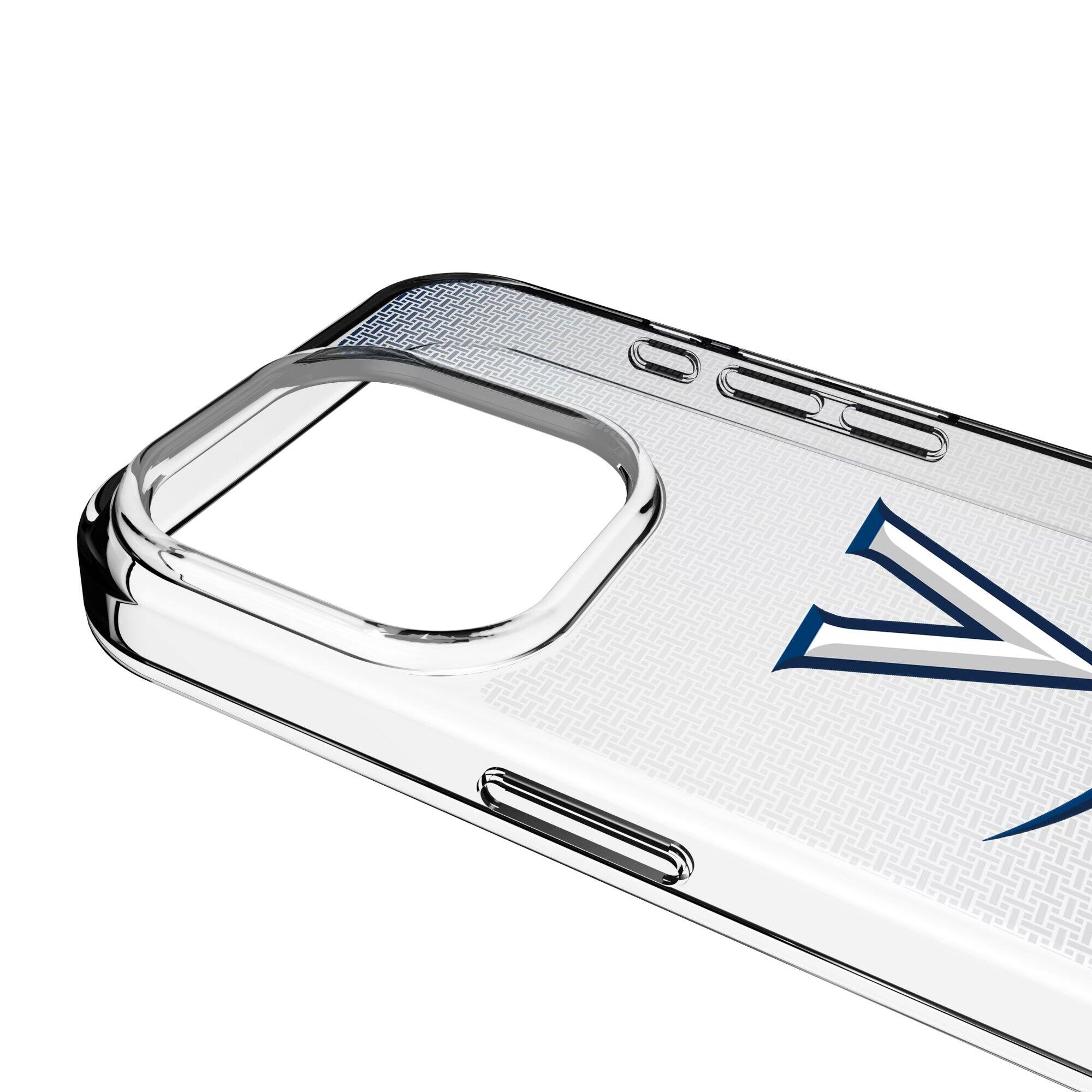 Alt View 2. Keyscaper - Virginia Cavaliers Linen Logo iPhone Clear Case - 13 Pro Max - Multicolor.