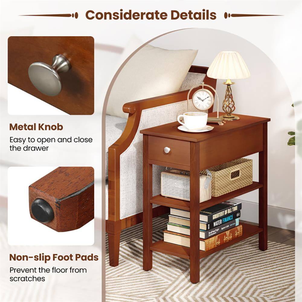 Considerate Details

Metal Knob
Easy to open and close the drawer

Non-slip Foot Pads
Prevent the floor from scratches
