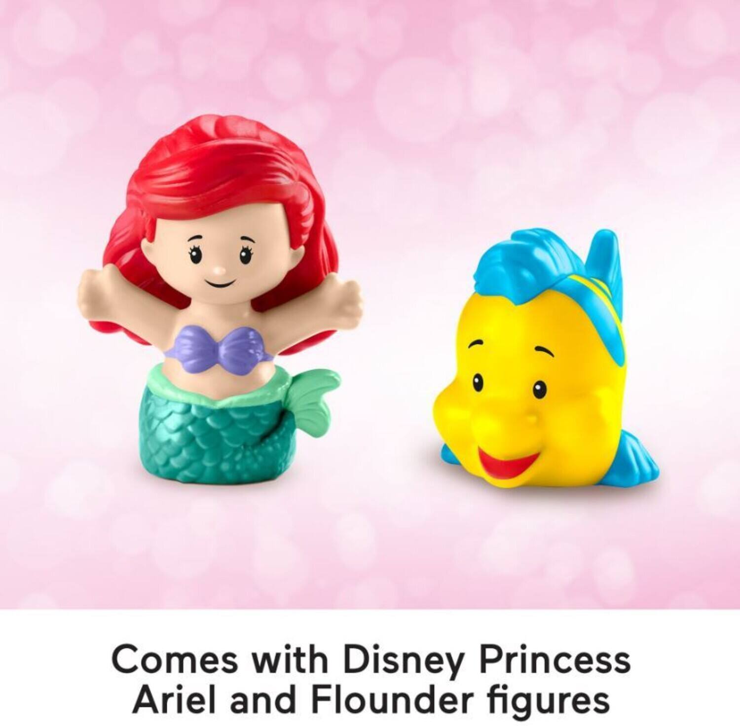 Comes with Disney Princess Ariel and Flounder figures