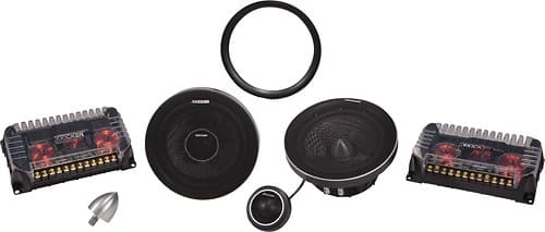 Front Standard. Kicker - 6-1/2" 2-Way Component Speakers (Pair).