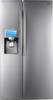 Samsung - 29.6 Cu. Ft. Side-by-Side Refrigerator with LCD Touch Screen and Apps - Stainless-Steel-Front_Standard
