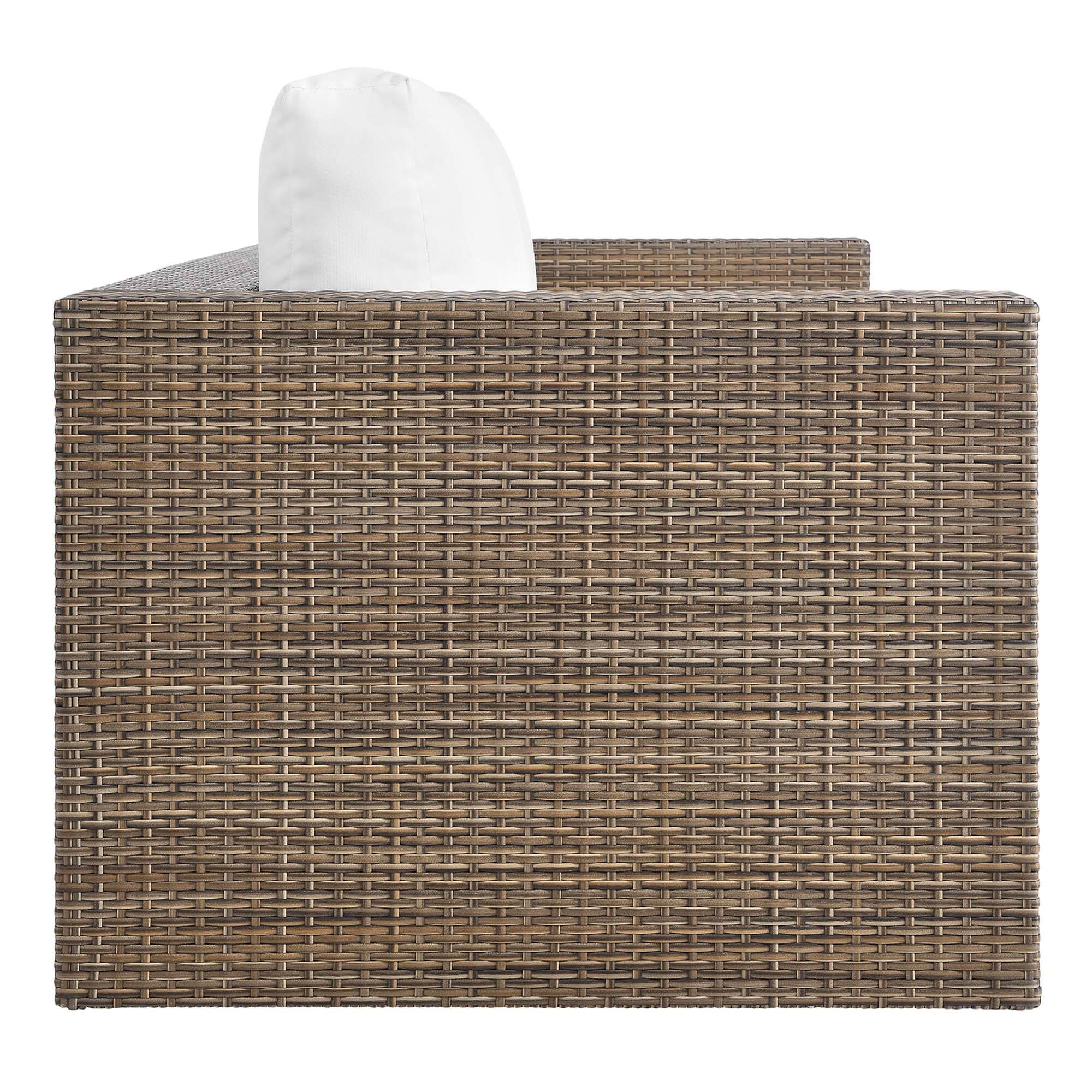 Back. Modway - Convene Outdoor Patio Sofa by Modway - Cappuccino White.