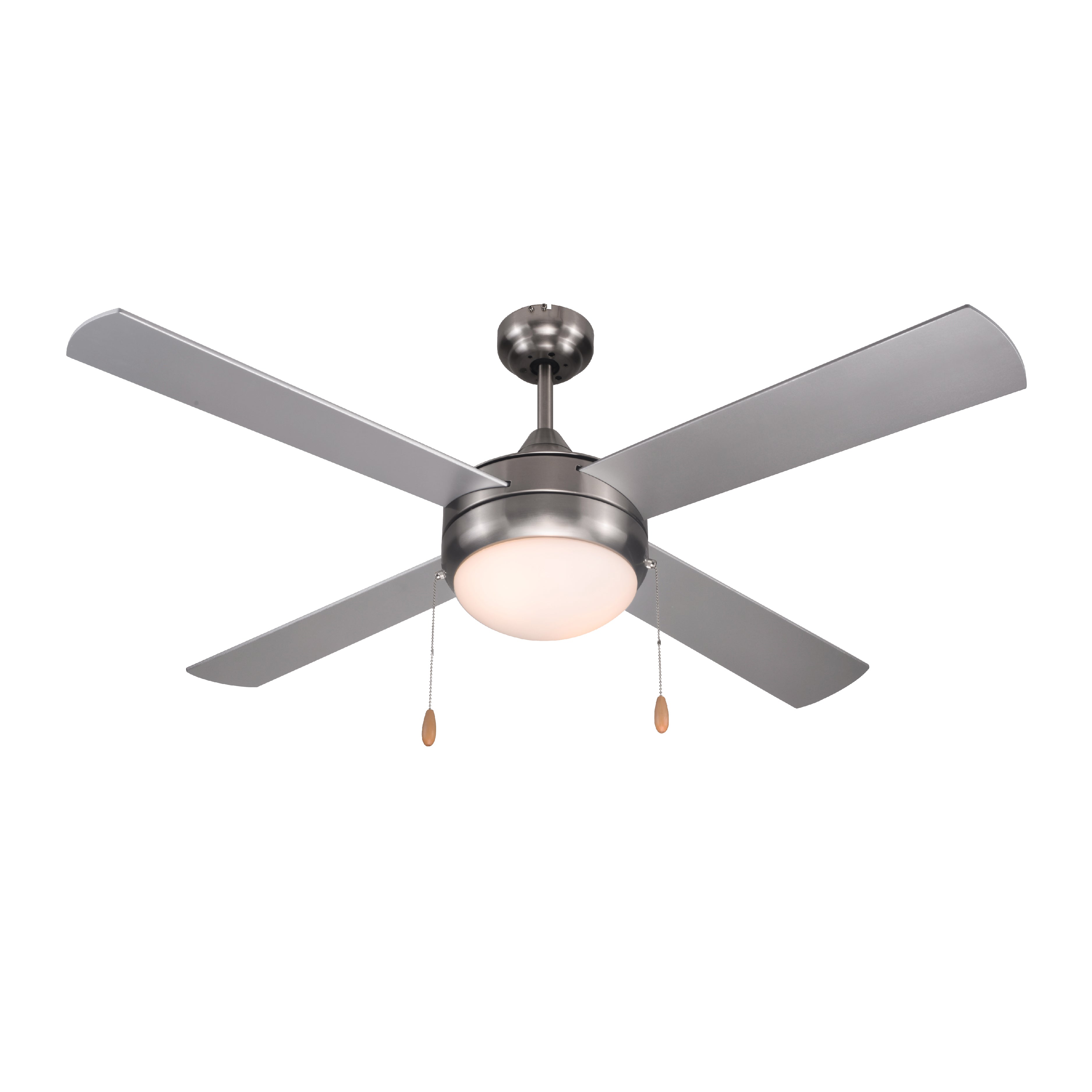 Front. Commercial Cool - COMMERCIAL COOL 52 inch - 4 Blade Ceiling Fan, Sliver - Silver.