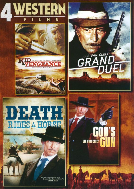 4 Western Films: Kid Vengeance/Grand Duel/Death Rides a Horse/God's Gun [DVD]