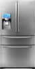 Samsung - 28.0 Cu. Ft. French Door Refrigerator with LCD Touch Screen and Apps - Stainless-Steel-Front_Standard