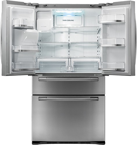 Best Buy: Samsung 28.0 Cu. Ft. French Door Refrigerator with LCD Touch ...