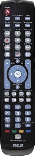 Front Standard. RCA - 6-Device Universal Remote.