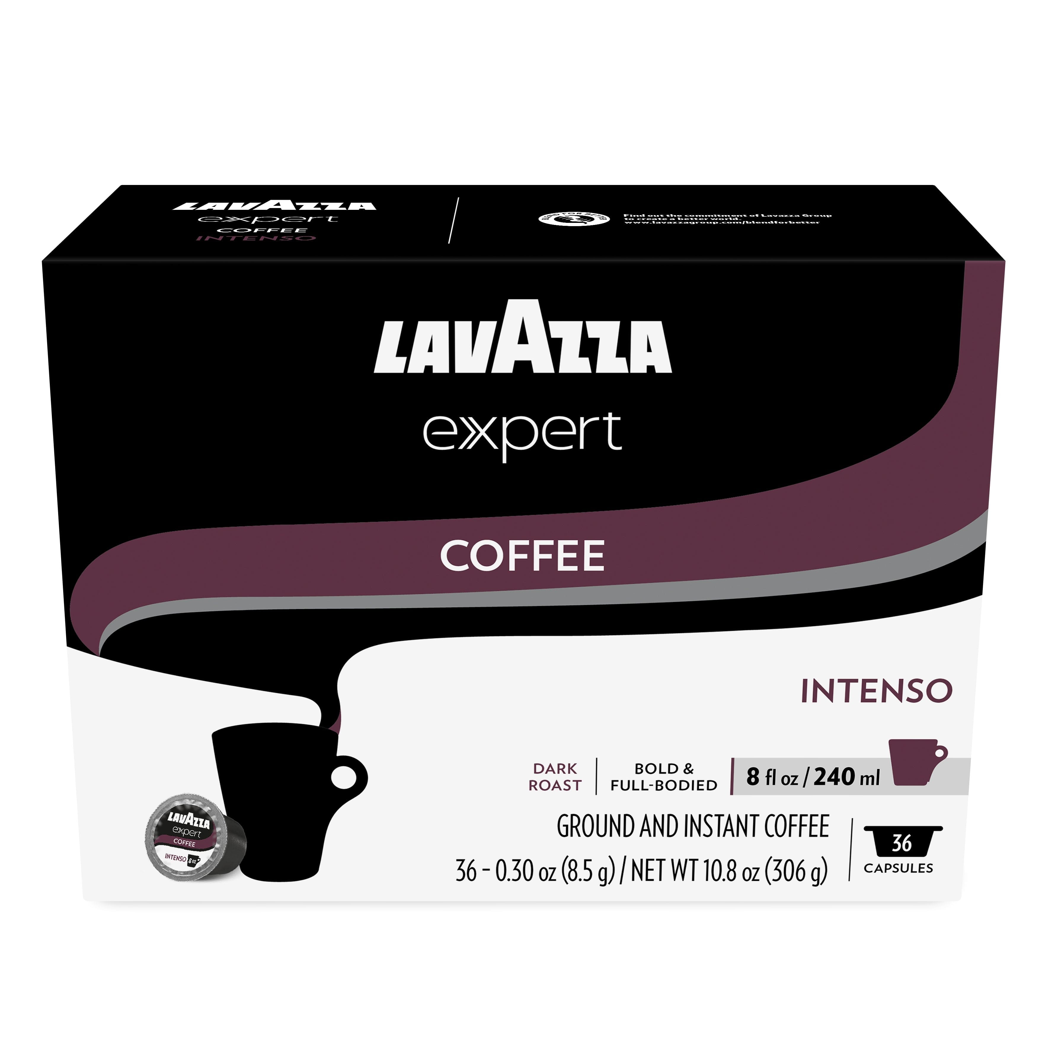 Expert Intenso Coffee Capsules, Dark Roast, Compatible with Lavazza Classy Plus Machine (72 ct)