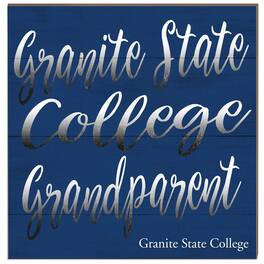 Jardine - Granite State College 10" x 10" Grandparent Wood Plaque - Navy