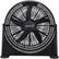 Front. Brentwood - 20" Portable High-Velocity Air-Circulator Floor Fan, 3 Speeds, 5 Blades, 90° Pivoting Head, 60" Cord - Black.