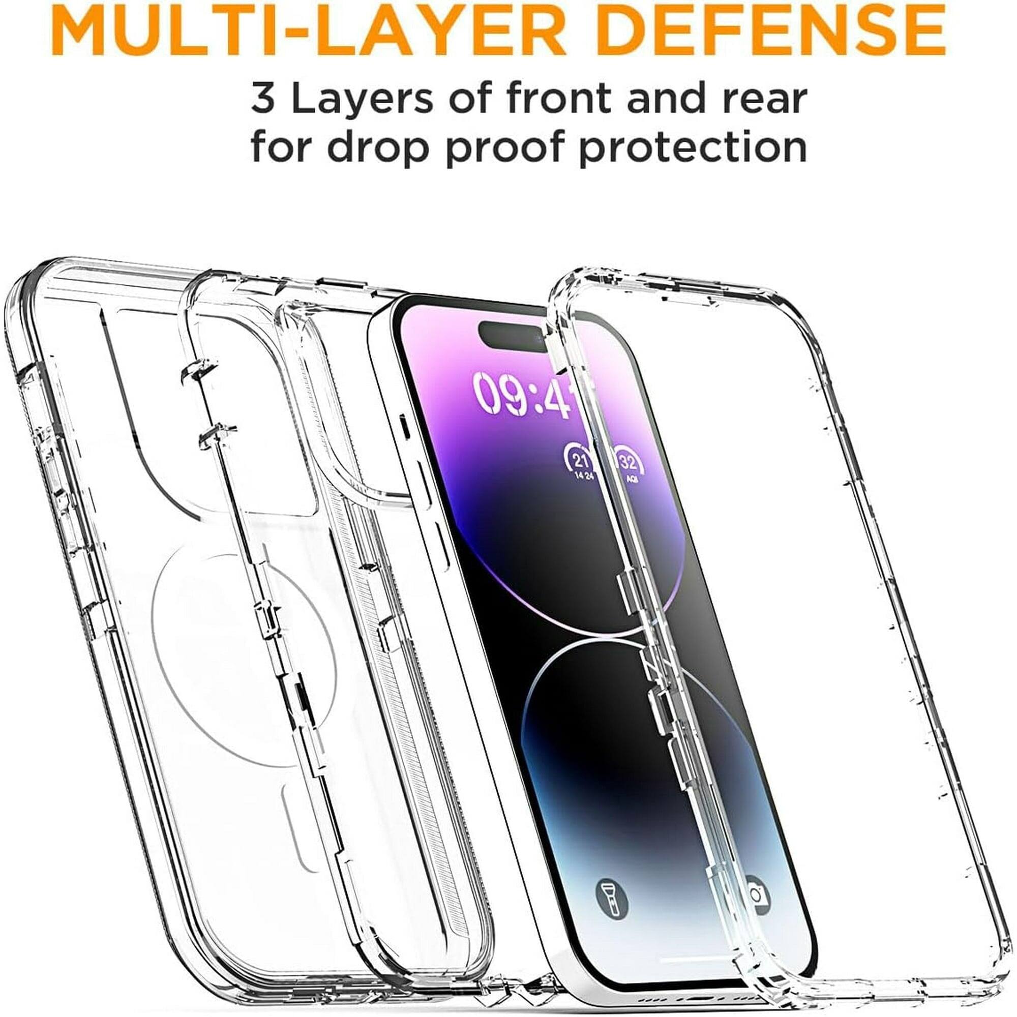 MULTI-LAYER DEFENSE 3 Layers of front and rear for drop proof protection 09:44 21 1424 32 8