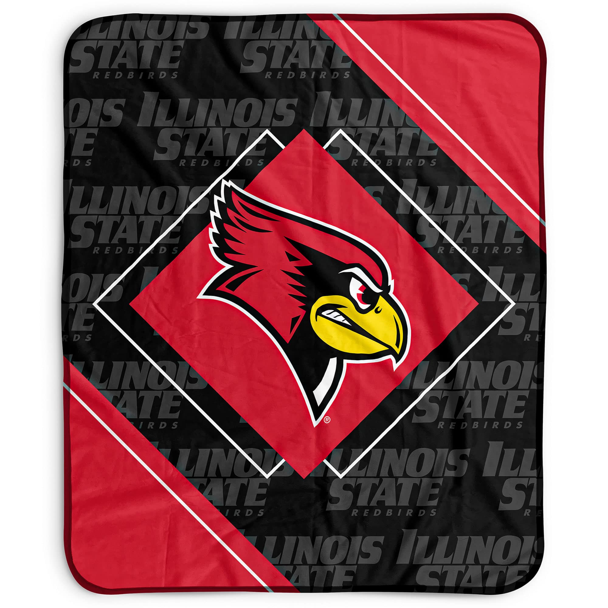 Pegasus - Illinois State Redbirds 50" x 60" Diamond Logo Fleece Blanket - Multicolor