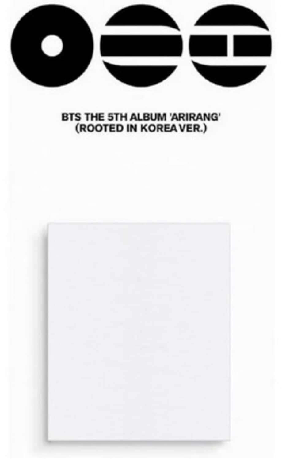 BTS 5th Album『ARIRANG』 3形態セット×6 BTS - BTS The 5th Album 'ARIRANG' (Rooted in Music Ver.) - CD