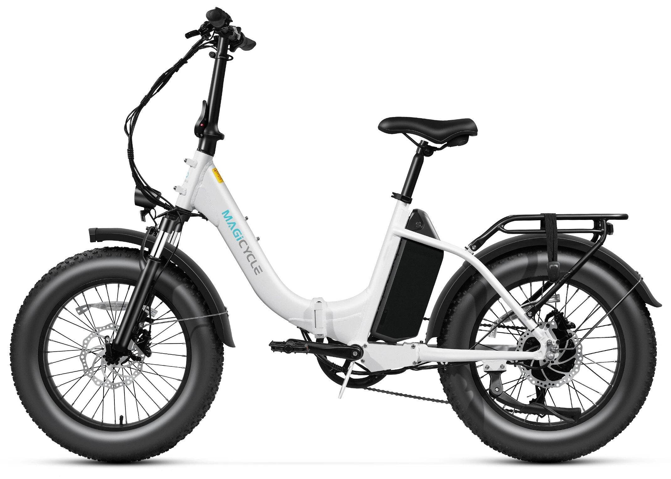 Back. Magicycle - Jaguarundi 2.0 Torque Sensor Ebike 750W/Peak 1100W Motor w/ 60 mi Max Operating Range & 28 mph Max Speed - White.
