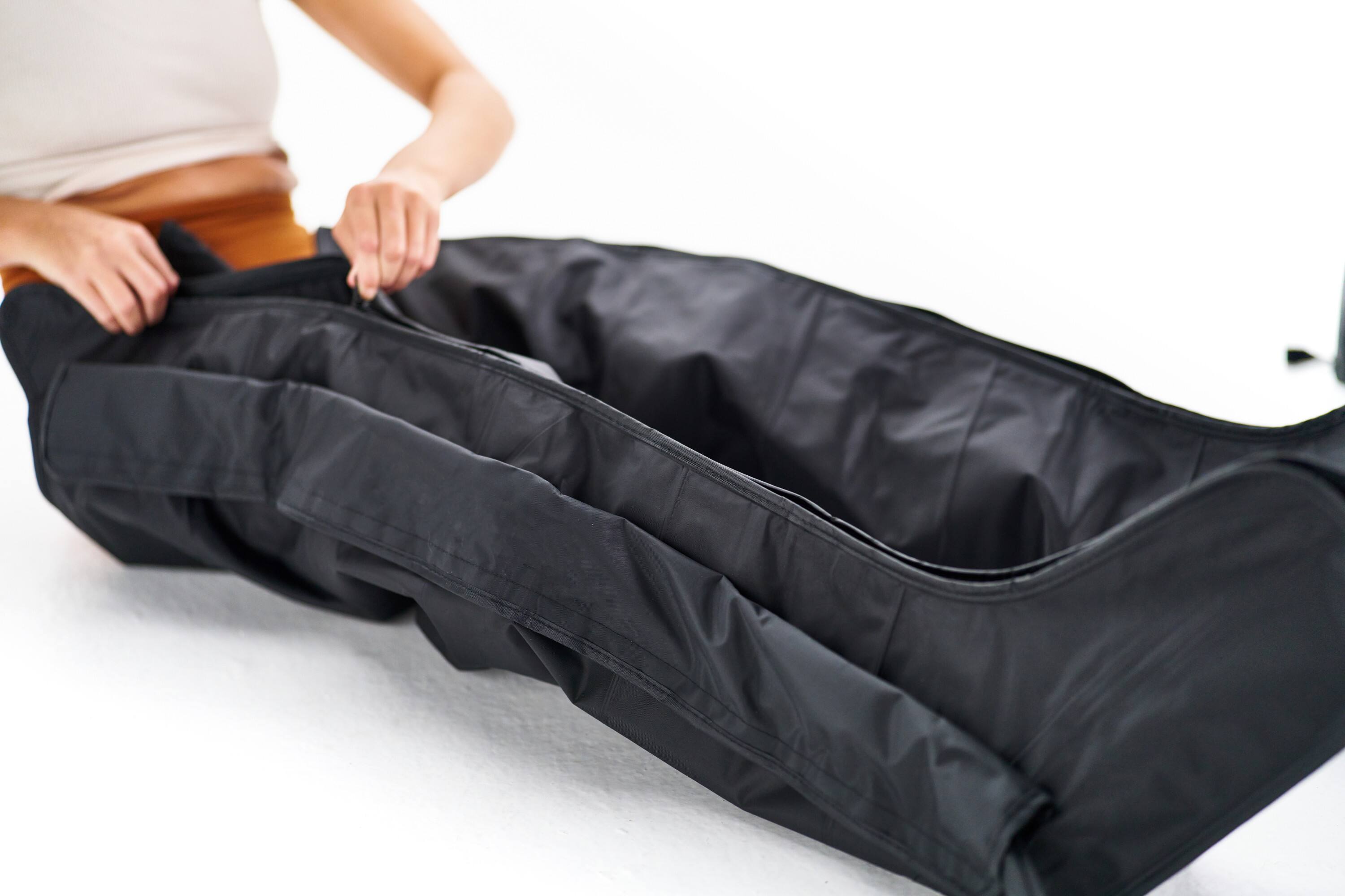 Alt View 4. Echelon - Air Compression Leg Massager Boots with Adjustable Pressure & 6 Massage Modes - Black.