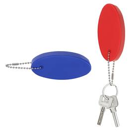 Unique Bargains - Floating Keychain, Bright Color Key Float Keyring Holder Waterproof, 2pcs - Fits Boating/Fishing/Swimming/Water Sports - Red, Blue