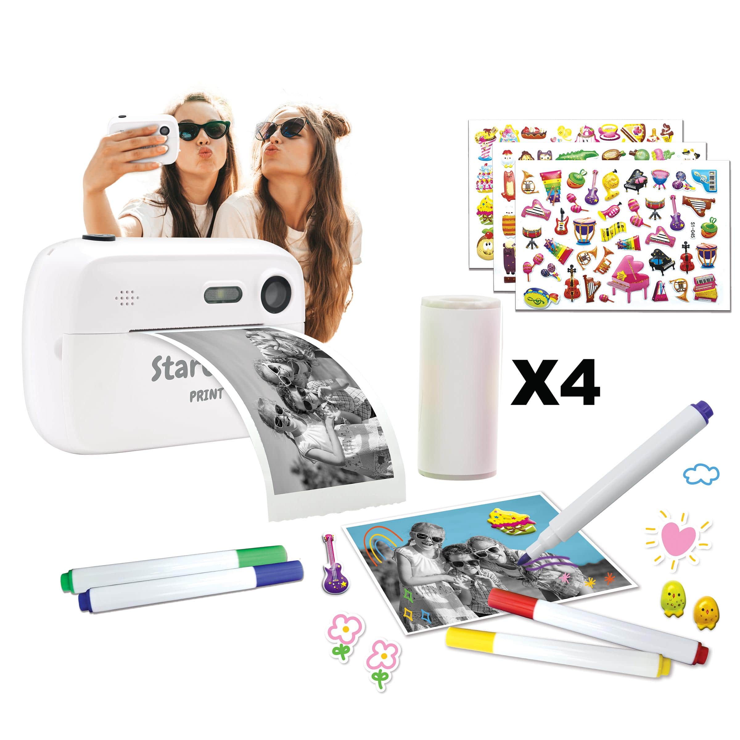 Lexibook - Starcam Print Camera with Instant Printer & SD Card