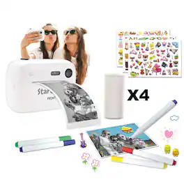 Lexibook - Starcam Print Camera with Instant Printer & SD Card