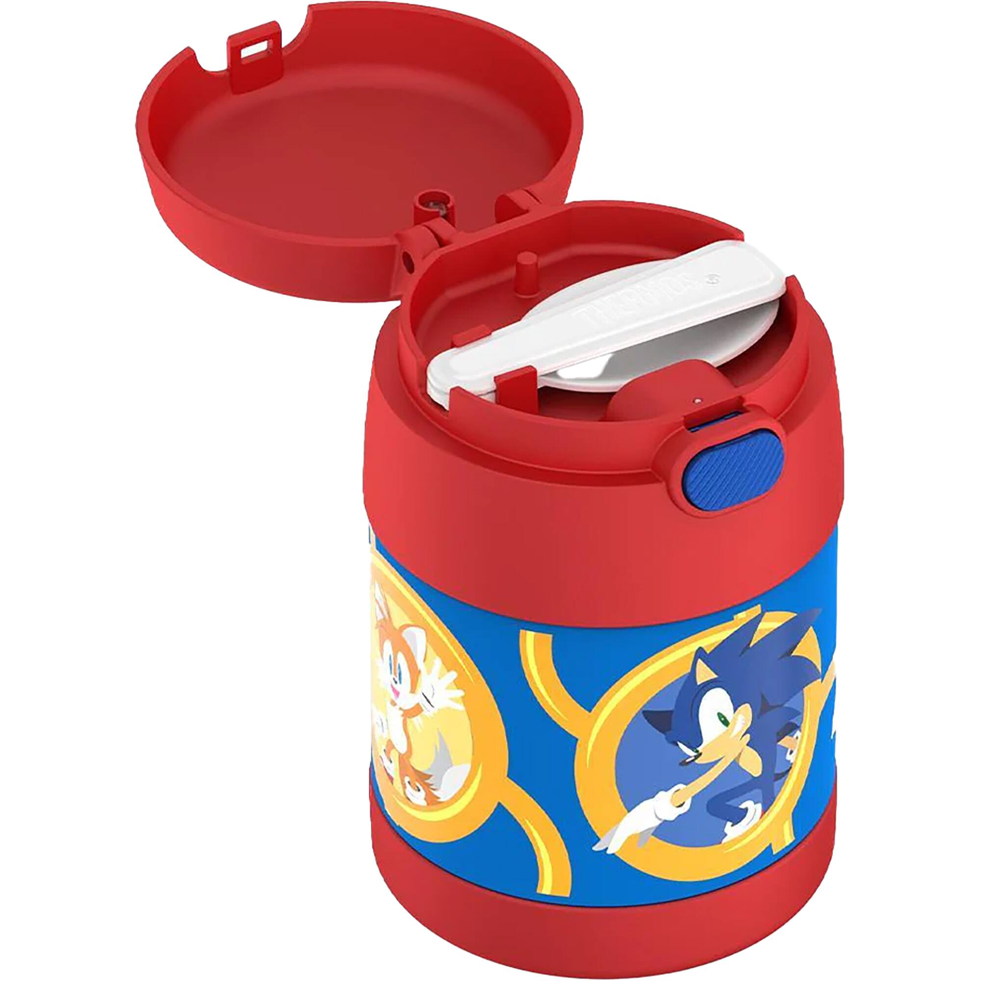Alt View 3. Thermos - Thermos 10 oz. Kid's Funtainer Insulated Stainless Food Jar - Sonic The Hedgehog - Sonic The Hedgehog.